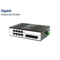 Gigabit Industrial Switch 8 Port LAN + 4 SFP Port