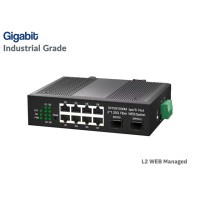 L2 Managed Gigabit Industrial Switch 8 Port + 2 SFP Uplink