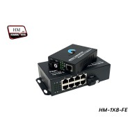 Fiber PoE Switch 1X8 Port 10/100 20KM