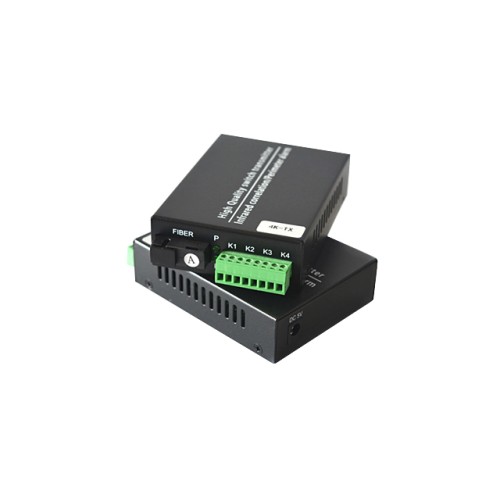 Dry Contact 4 Way Forword Switch To Fiber Converter