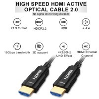 สาย HDMI ไฟเบอร์ออฟติก SGO 4K@60Hz ยาว 10 เมตร