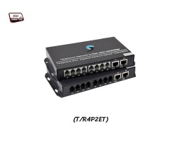 PCM Voice 4 Channel + 2 LAN 10/100 To Fiber Optic