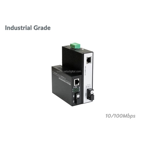 Industrial Media Converter 10/100 SM BIDI 20KM