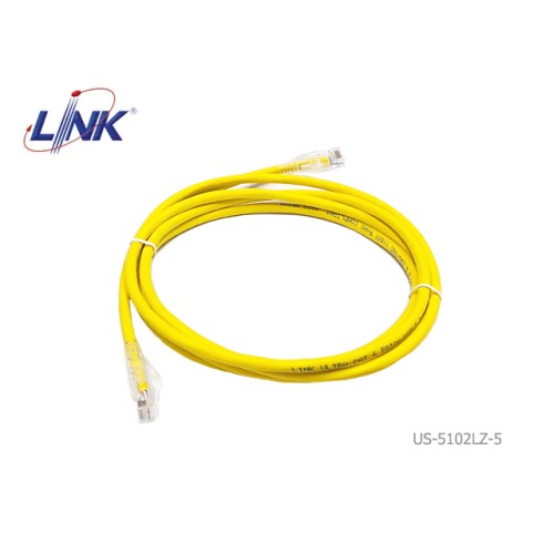 สายแลน Cat6 สำเร็จรูปสีเหลือง LINK รุ่น US-5102LZ-5 ยาว 2 เมตร