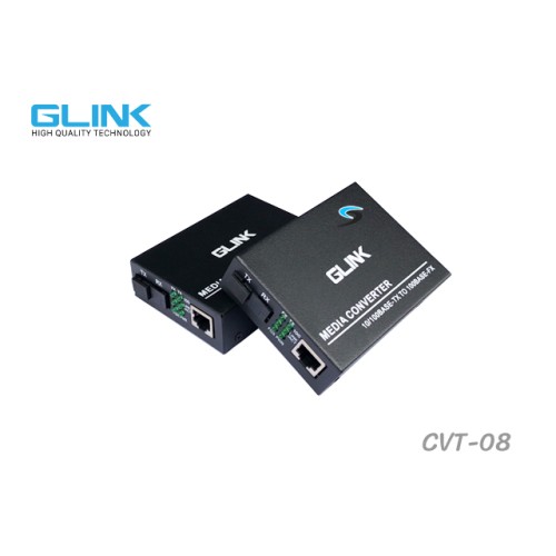 Fiber Media Converter 10/100 SM BIDI 20KM GLINK รุ่น GCVT-08