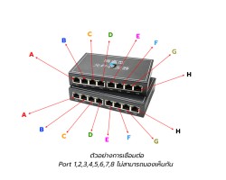 Gigabit Media Converter IN8 OUT8 VLAN Point To Point