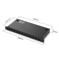 ODF Rack Mount 1U WDM Connector 12-24 Core