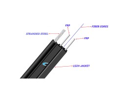 สายไฟเบอร์ออฟติก 1 Core SM เข้าหัว SC/UPC ยาว 200 เมตร