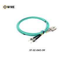 Patch Cord ST-SC MM OM3 Duplex ยาว 3 เมตร
