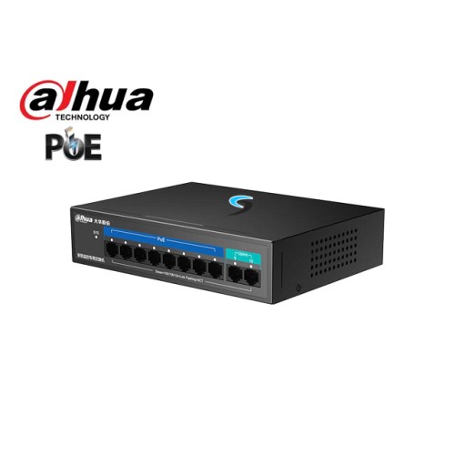 PoE Switch Dahua 8 Port 10/100 + 2ET Uplink