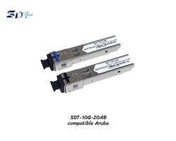 10G SFP SC Bidi Compatible Aruba DDM 20KM