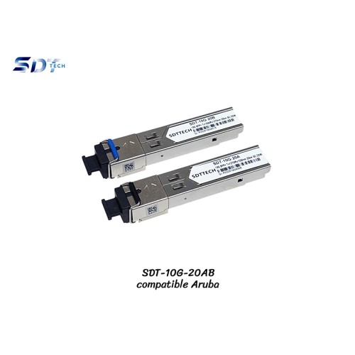 10G SFP SC Bidi Compatible Aruba DDM 20KM