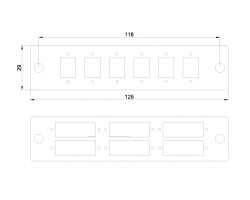 SNAP-IN Aluminum Plate 6SC Green SM Duplex