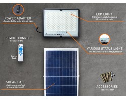 โคมไฟสปอร์ตไลท์ Solar Spotlight LumiRa รุ่น LSC-028 100W